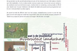 Eerste nieuwsbrief Groene Loper IJsseldelta